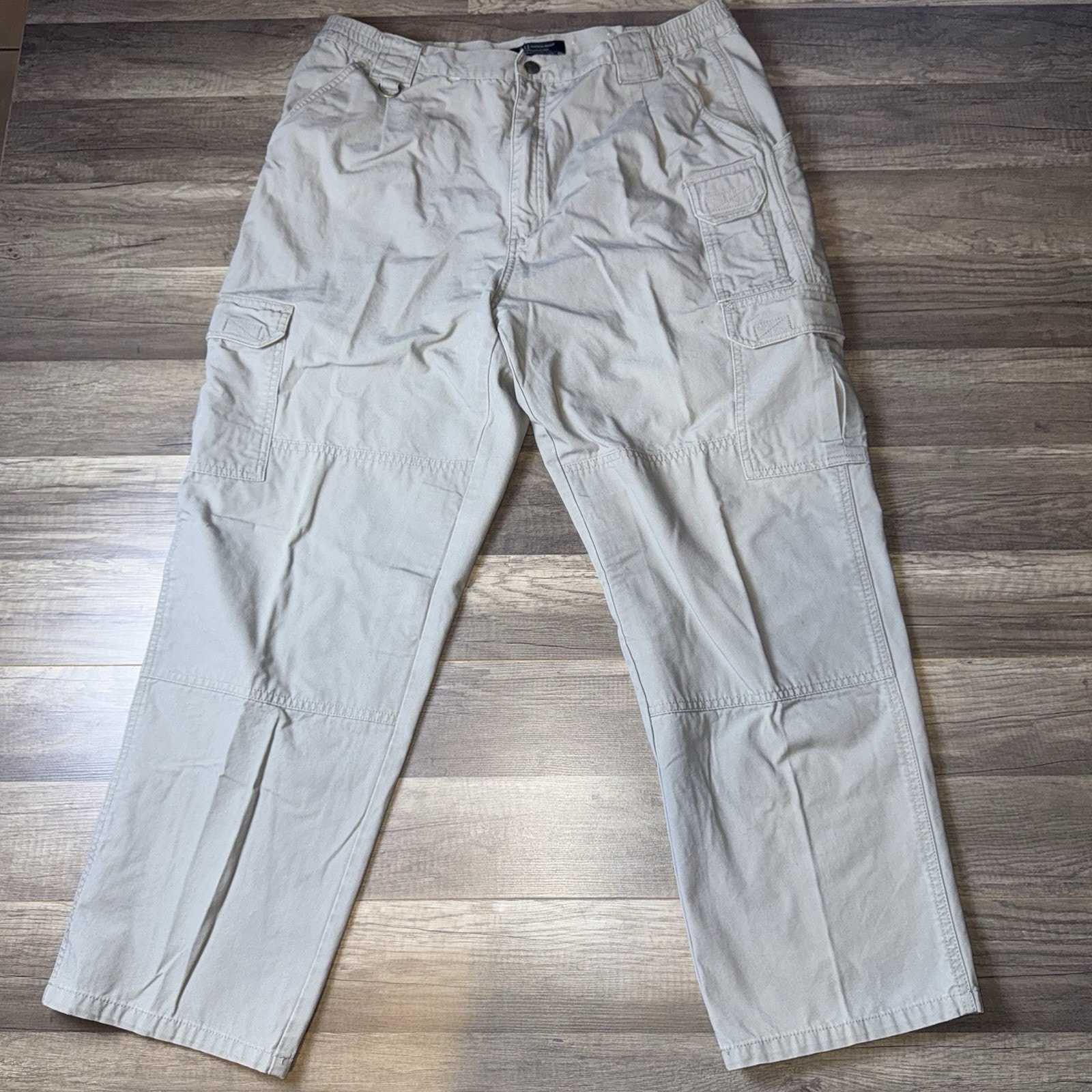 5.11 Tactical Series Cargo Pants Mens 38x30 Khaki Tan Utility Workwear Cotton